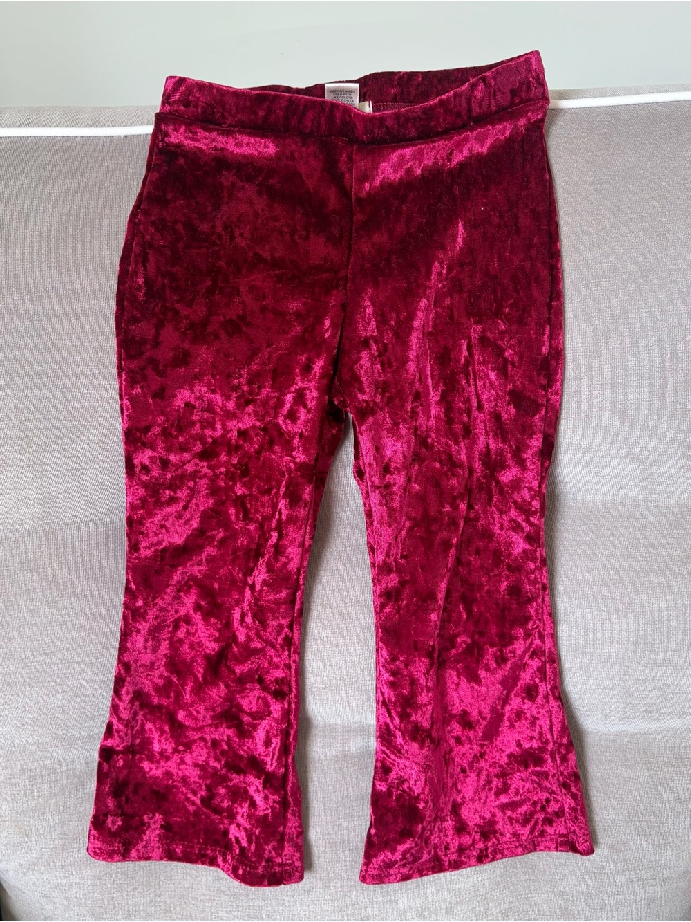 Tullabee 3T crushed velvet flare pants